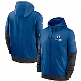 Men's Indianapolis Colts New 2020 Nike Blue Gray Fan Gear Mascot Performance Full Zip Hoodie,baseball caps,new era cap wholesale,wholesale hats